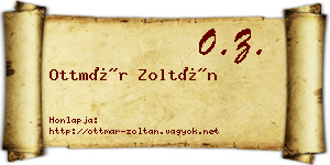 Ottmár Zoltán névjegykártya
